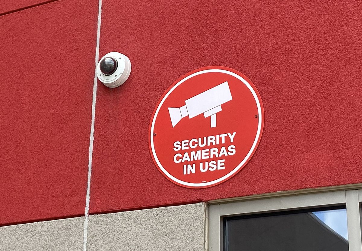 CCTV security camera installed by TeckGenie Solutions